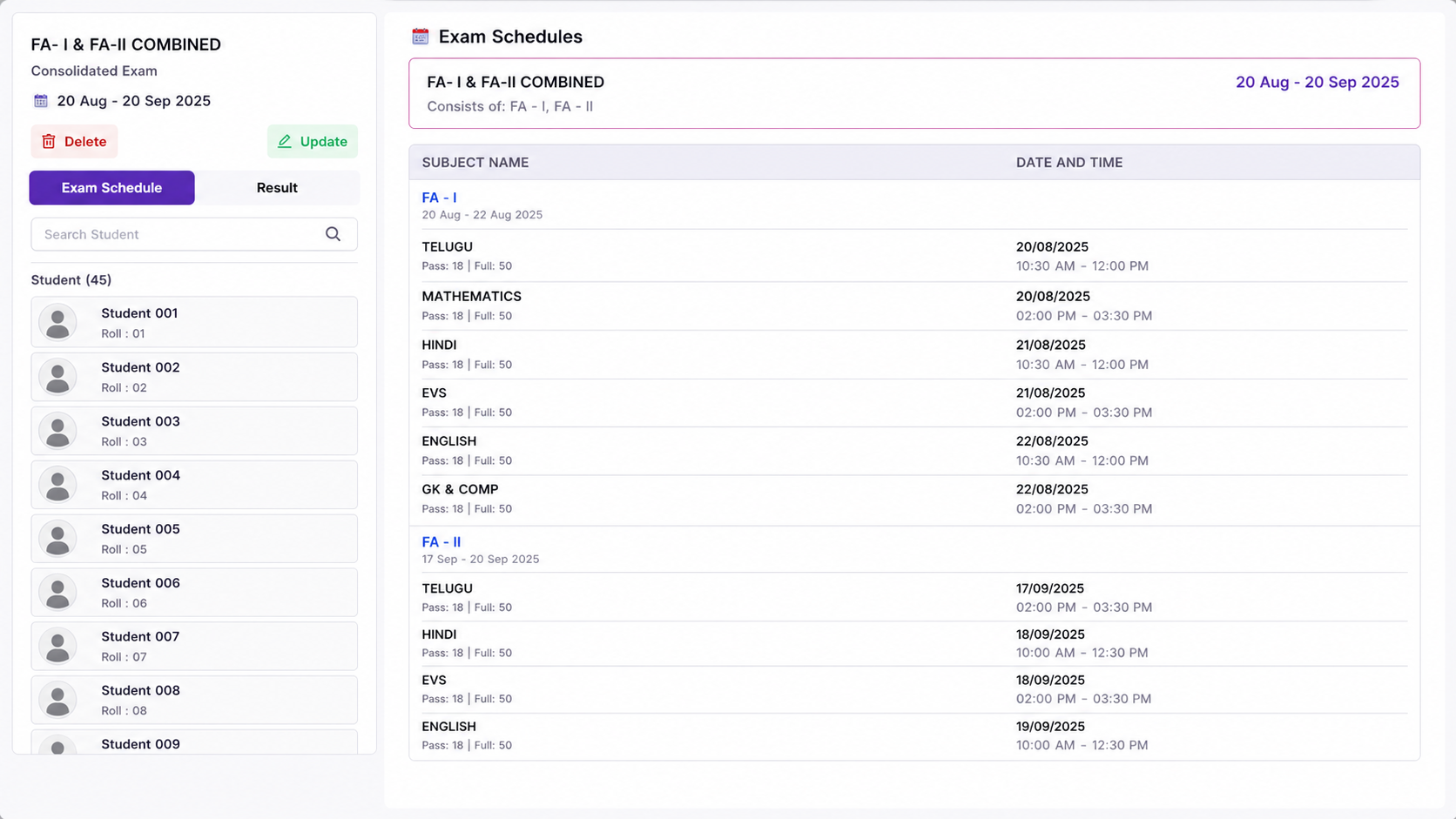 Exam & Result Management screenshot 6