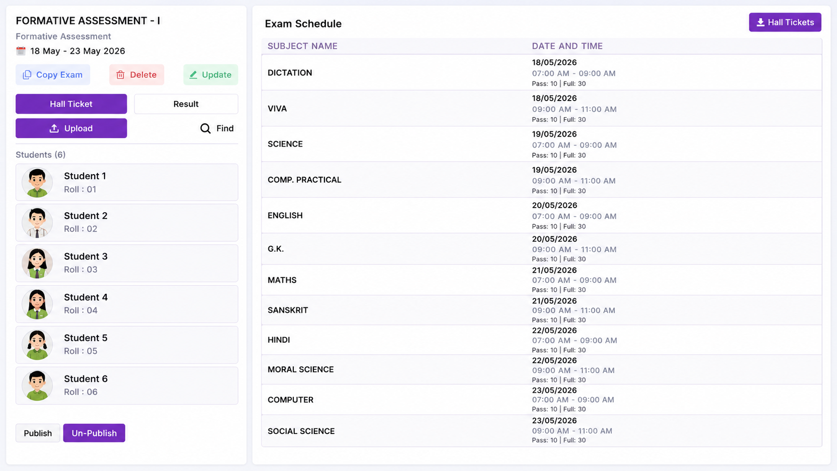 Exam & Result Management screenshot 1