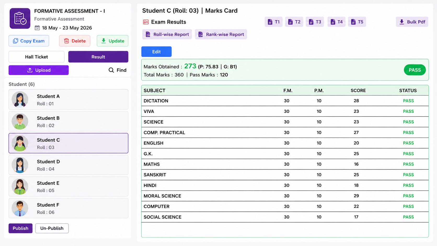 Exam & Result Management screenshot 3