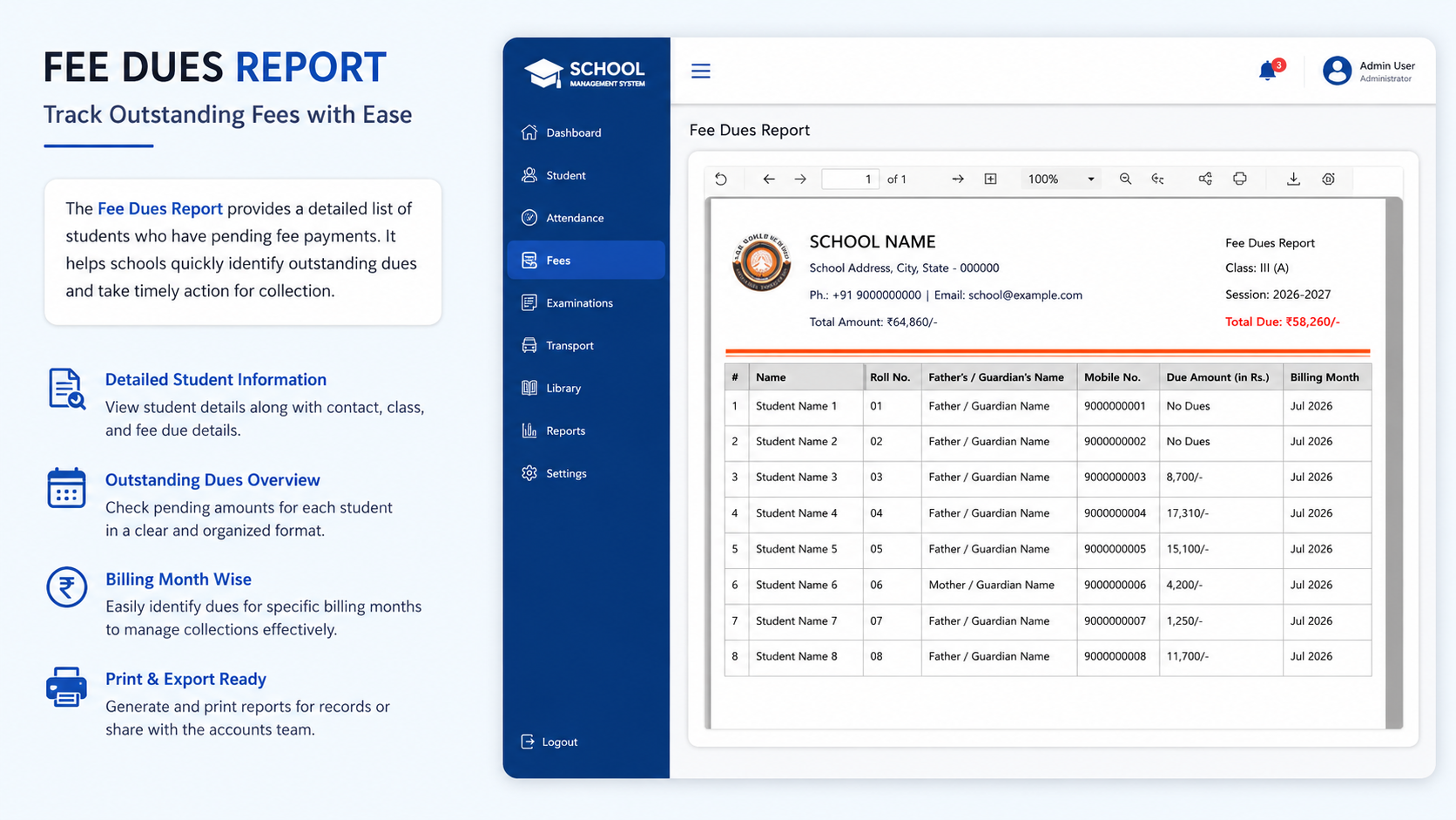 Fee Management & Collection screenshot 4