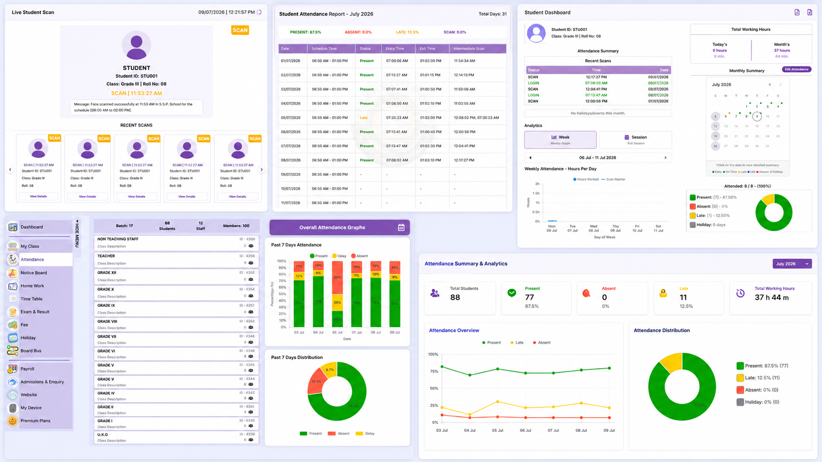 RFID & Face Recognition Attendance screenshot 1