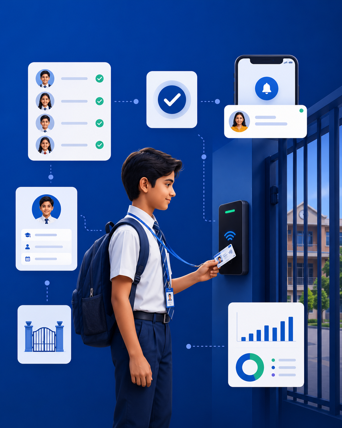 RFID Attendance - AttendanceGuru feature for institute management