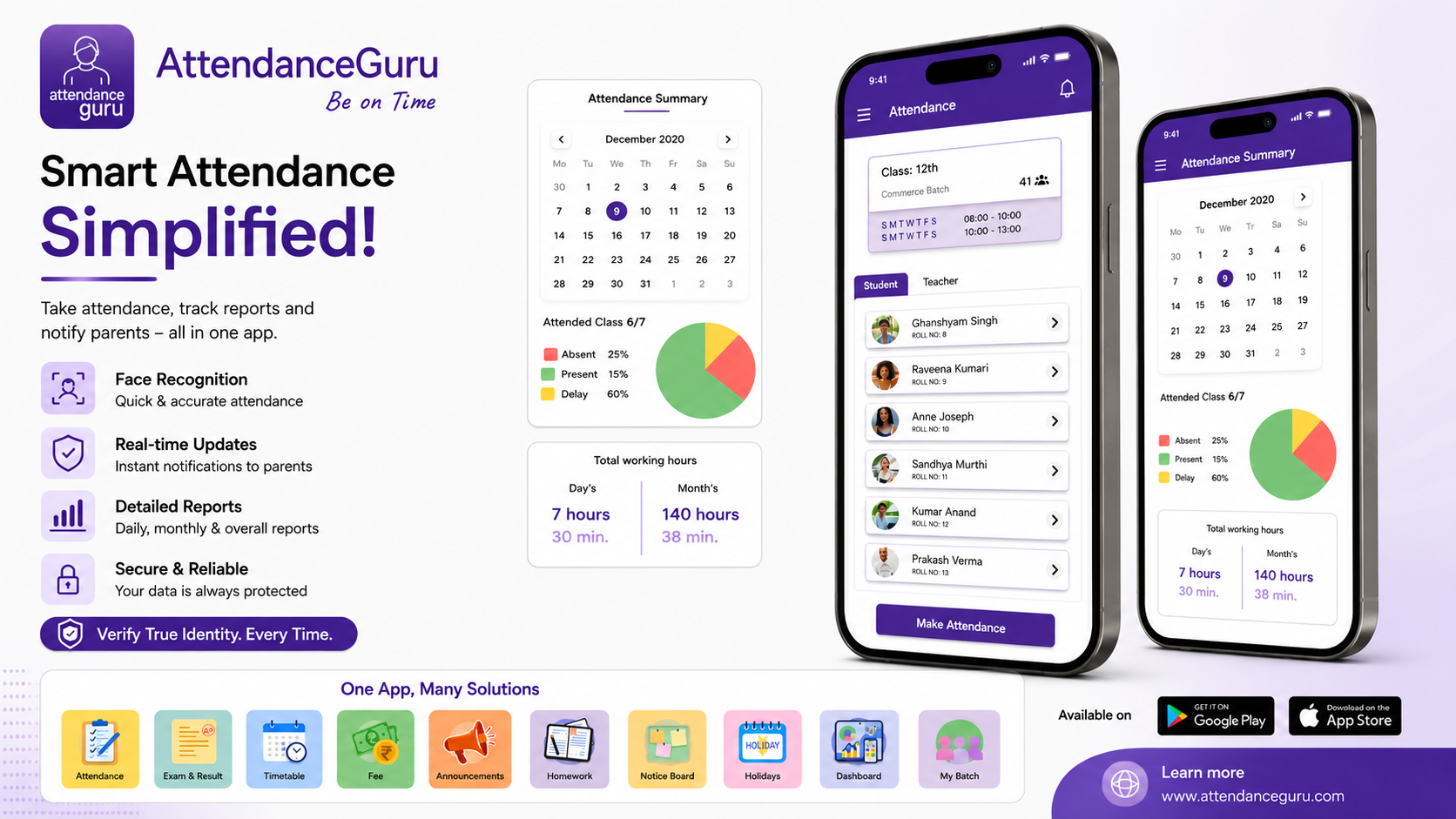AttendanceGuru ERP - Mobile App